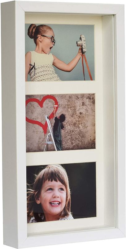 Photo 1 of BD ART 7x14 (18 x 35 x 4.7 cm) White Shadow Box 3D...