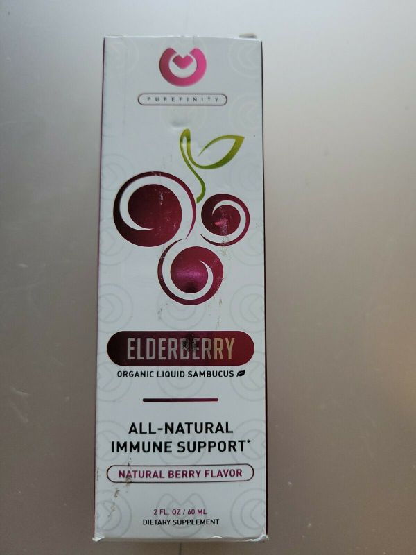 Photo 1 of PUREFINITY ELDERBERRY ORGANIC LIQUID SAMBUCUS 2 Oz Immune Support
