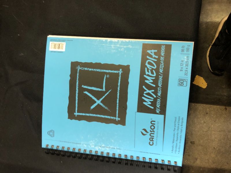 Photo 2 of Canson XL Mix Media Sketch Pad, 9" x 12" Drawing Paper Spiral Sketchbook, 60 Sheets
