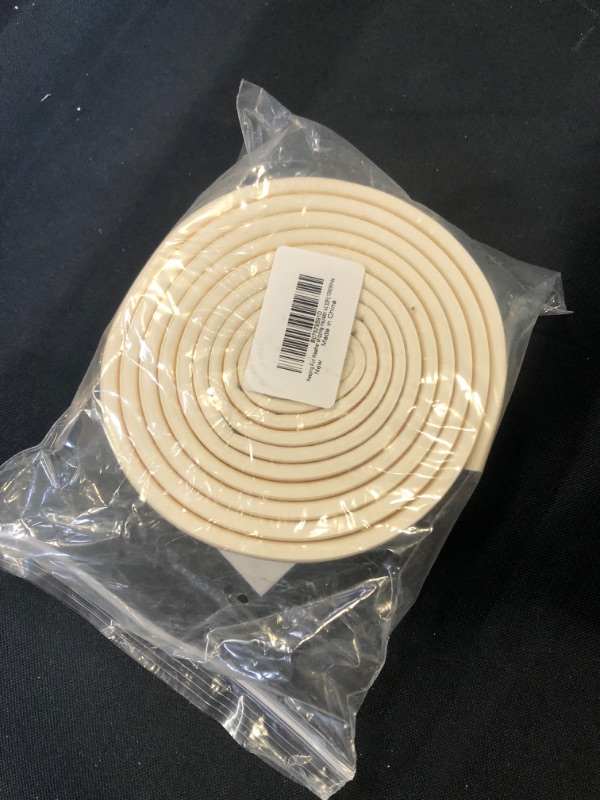 Photo 2 of 33Feet Long Weather Stripping,Insulation Weatherproof Doors and Windows Seal Strip,Collision Avoidance Rubber Self-Adhesive Weatherstrip,2 Rolls(White)
