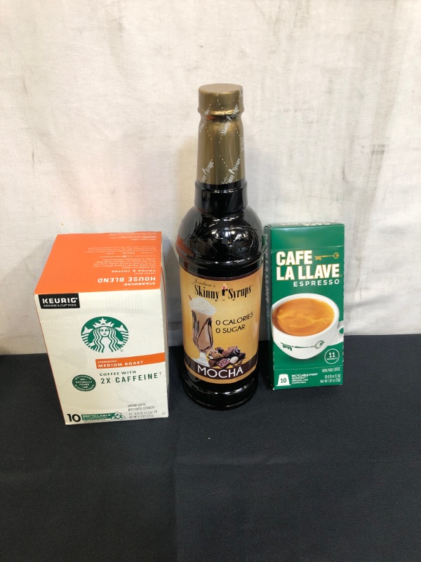 Photo 1 of 3PC LOT, 2 COFFEE ITEMS (EXP 02/09/22, 04/29/22) AND 1 MOCHA SYRUP EXP 05/09/22