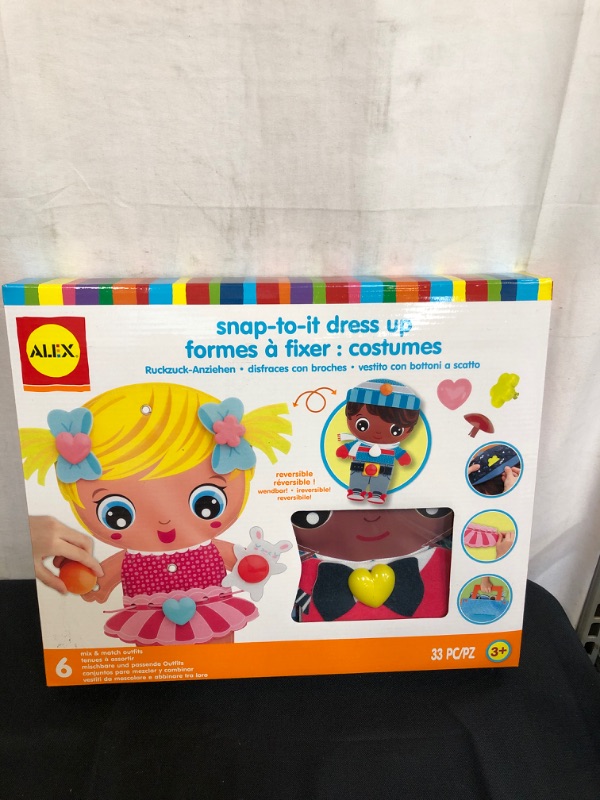 Photo 1 of Alex Discover Snap-to-It Dress Up Kids Art and Craft Activity
