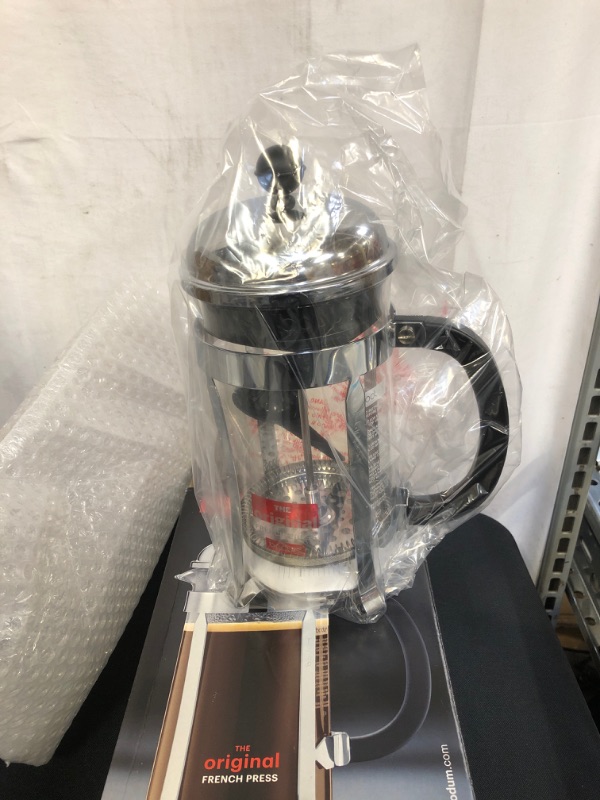 Photo 1 of Bodum 1928-16US4 Chambord French Press Coffee Maker, 1 Liter, 34 Ounce, Chrome

