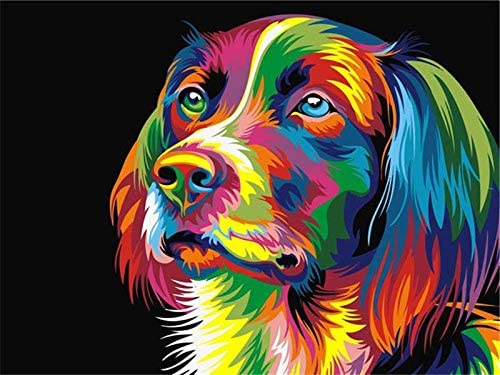 Photo 1 of Paint by Numbers for Kids & Adults & Beginner , DIY Oil Painting Gift Kits 16 x 20 inch Canvas (Colorful Dog)
3 COUNT 