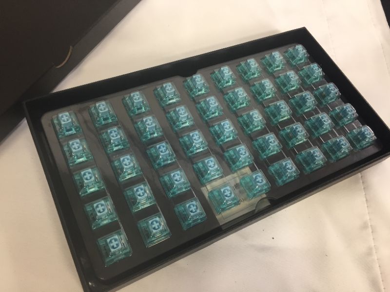 Photo 2 of CS Switch, 3 Pins for DIY MX Mechanical Keyboard, 45 pcs (Akko CS Jelly Blue Switch)
