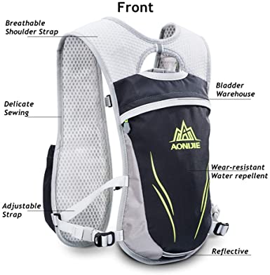 Photo 1 of AONIJIE Hydration Packs 5.5L Trail Running Vest with 2L Bladder Reservoir Marathoner Hydro Backpack
