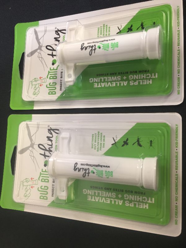 Photo 1 of 2 pack Bug Bite Thing Suction Tool, Poison Remover - Bug Bites and Bee/Wasp Stings, Natural Insect Bite Relief, Chemical Free - White 

