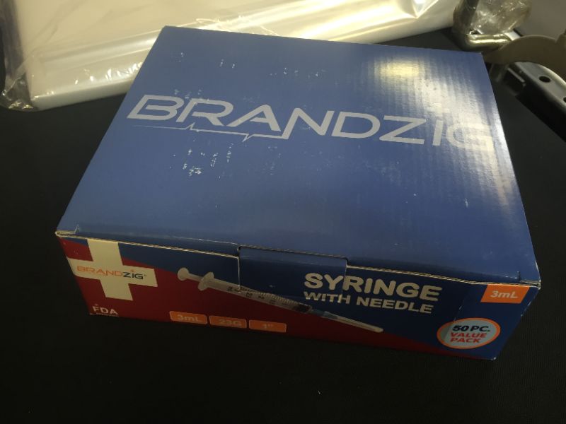 Photo 3 of 3ml Syringe with Needle - 23G, 1" Needle 50-Pack
