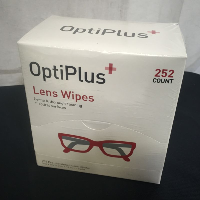 Photo 1 of 252 Ct Optiplus Lens Glass Wipes Pre-moistened Cloths Individually
