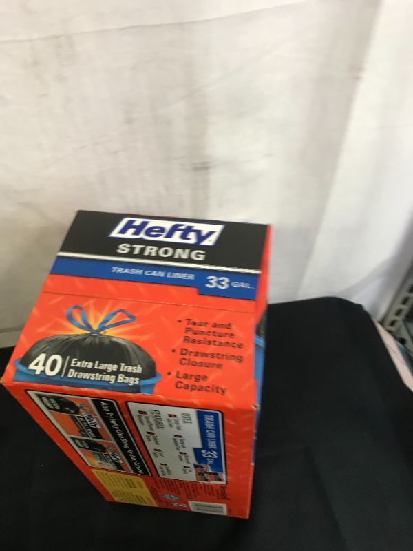 Photo 2 of 
Hefty Strong 40-Count 33-Gallon Black Construction Trash Bags 
