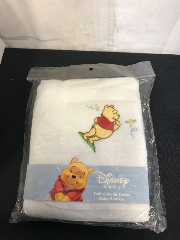 Photo 1 of  Winnie the Pooh 2345311 Disney Baby Embroidered Fleece Baby Blanket
