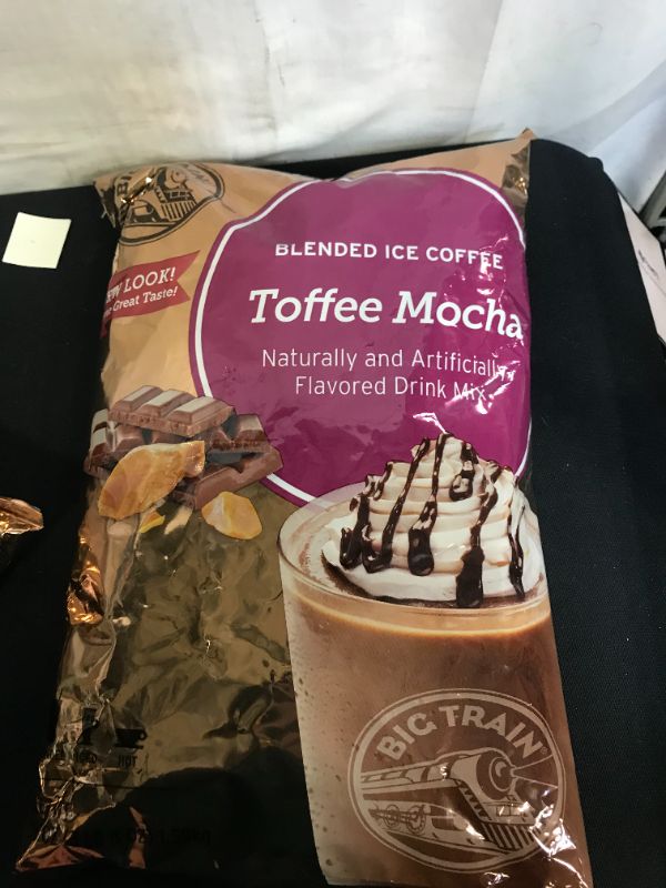 Photo 3 of 
Big Train Blended Ice Coffee, Toffee Mocha, Powdered Instant Coffee Drink Mix, 3 Pound (Packaging May Vary)
EXP MAY 11 2022