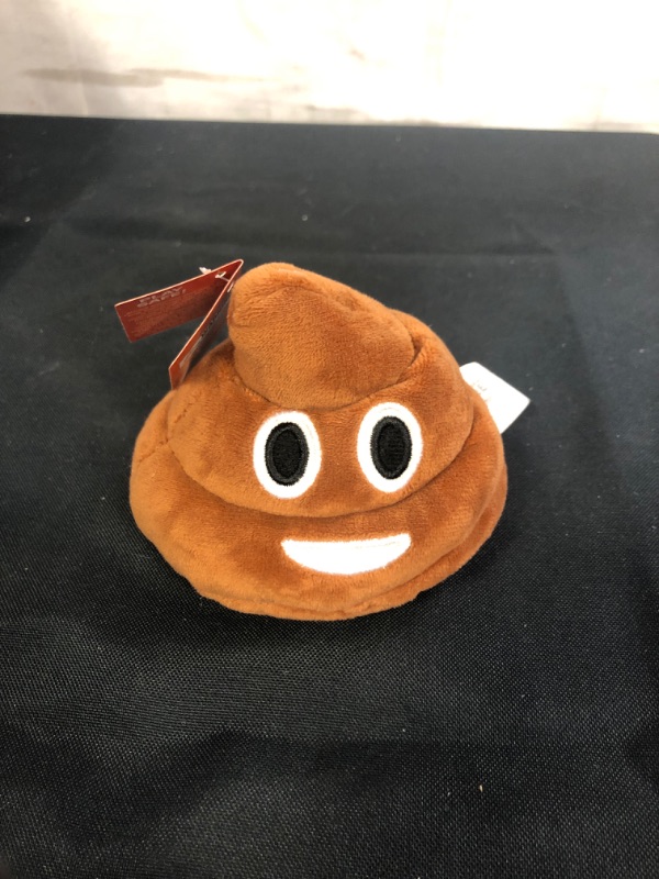 Photo 2 of Poop Emoji Farting Plush Toy - Makes 7 Funny Fart Sounds – Easter Basket Stuffers for Teens Boys & Girls - Squeeze to Hear Him Fart - Fun Dog Toy - Gag Gifts for Kids - Measures a Super Cute 4 x 4.5"
