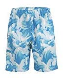 Photo 1 of Lacrosse Shorts - Waves, Knee Length with Deep Pockets (Youth Large)
