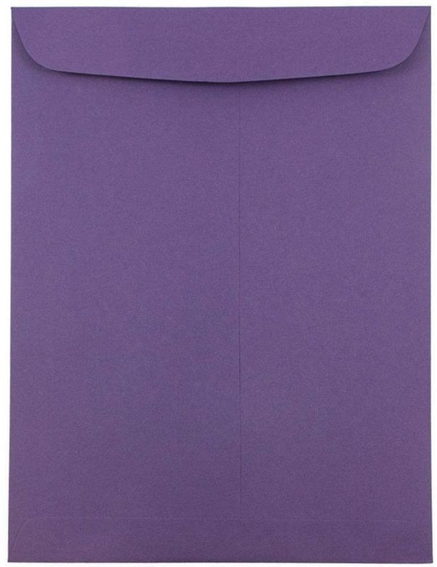 Photo 1 of JAM PAPER 9 x 12 Open End Catalog Premium Envelopes - Dark Purple - 50/Pack
