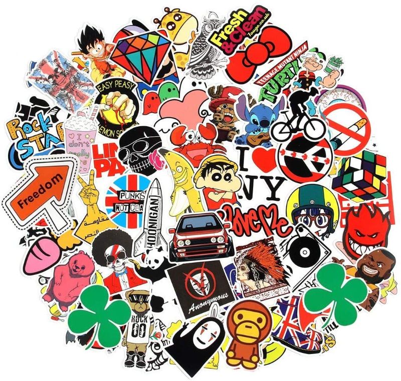 Photo 1 of CHNLML Love Sticker Pack 100-Pcs,Cool Sticker Decals Vinyls for Laptop,Kids,Cars,Motorcycle,Bicycle,Skateboard Luggage,Bumper Stickers Hippie Decals Bomb Waterproof(Not Random) (F)
 4 COUNT 