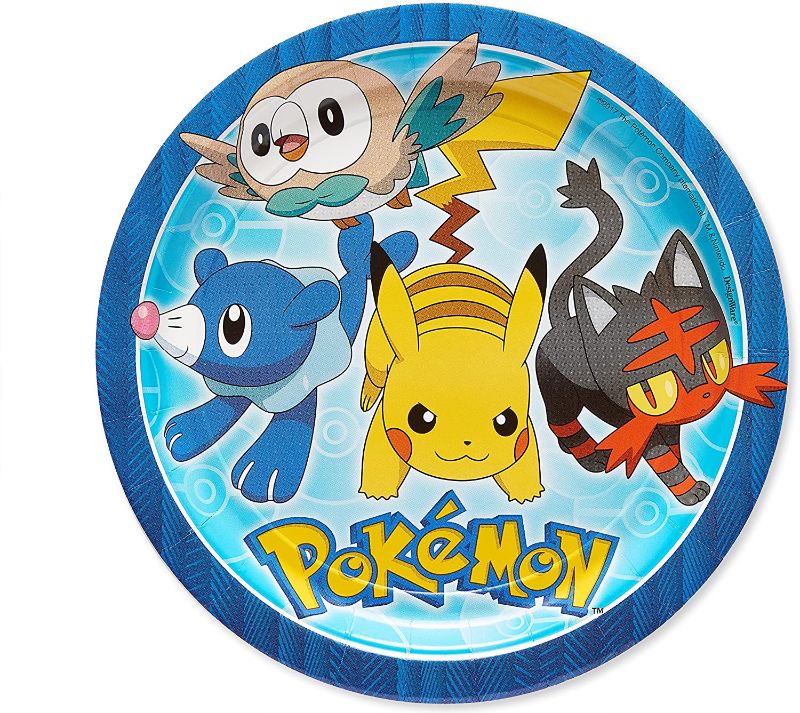 Photo 1 of American Greetings Pokemon Party Supplies, Paper Dinner Plates (8-Count)
 3 COUNT 