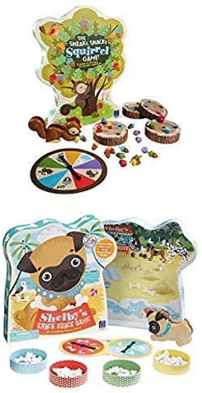 Photo 1 of Educational Insights The Sneaky, Snacky Squirrel Game & Shelby's Snack Shack Game. Preschool Board Games, Practice Color Recognition, Counting & Fine Motor Skills
