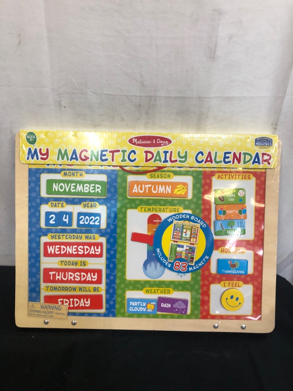 Photo 2 of Melissa & Doug My First Daily Magnetic Calendar
