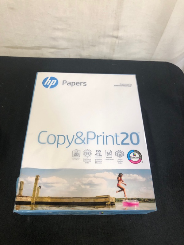 Photo 2 of hp Printer Paper | 8.5 x 11 Paper | Copy &Print 20 lb | 1 Ream Case - 500 Sheets| 92 Bright | Made in USA - FSC Certified | 200060
