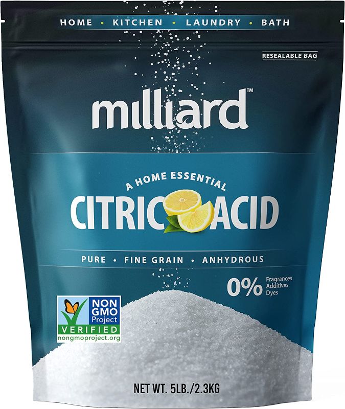 Photo 1 of Milliard Citric Acid 5 Pound - 100% Pure Food Grade Non-GMO Project Verified (5 Pound)
