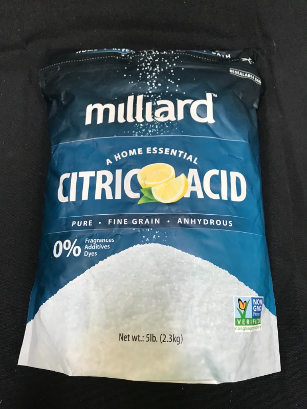 Photo 2 of Milliard Citric Acid 5 Pound - 100% Pure Food Grade Non-GMO Project Verified (5 Pound)
