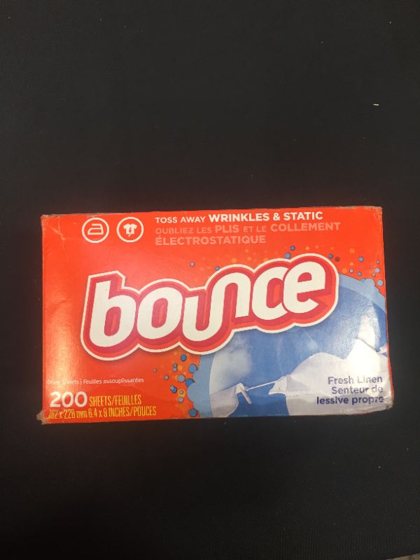 Photo 2 of Bounce Fabric Softener Dryer Sheets, Outdoor Fresh Scent, 200 Count - Packaging May Vary
