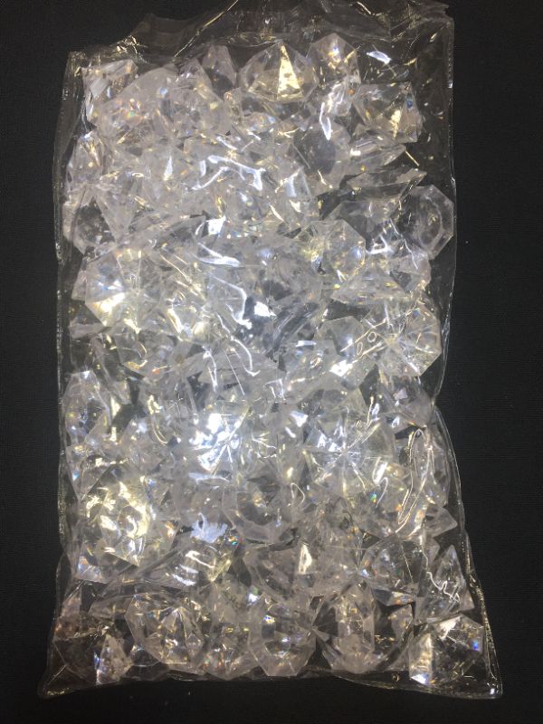 Photo 2 of 2 Pounds of 25 Carat Clear Acrylic Diamonds - Big Diamonds for Table Centerpiece Decorations, Wedding Decorations, Bridal Shower Decorations
