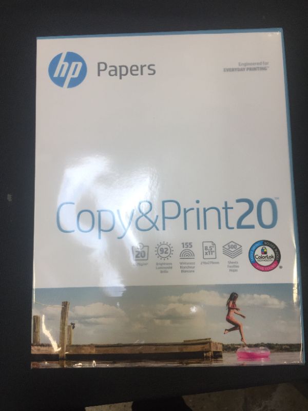 Photo 2 of HP Printer Paper | 8.5 x 11 Paper | Copy &Print 20 lb | 1 Ream - 500 Sheets | 92 Bright | Made in USA - FSC Certified | 200060R
