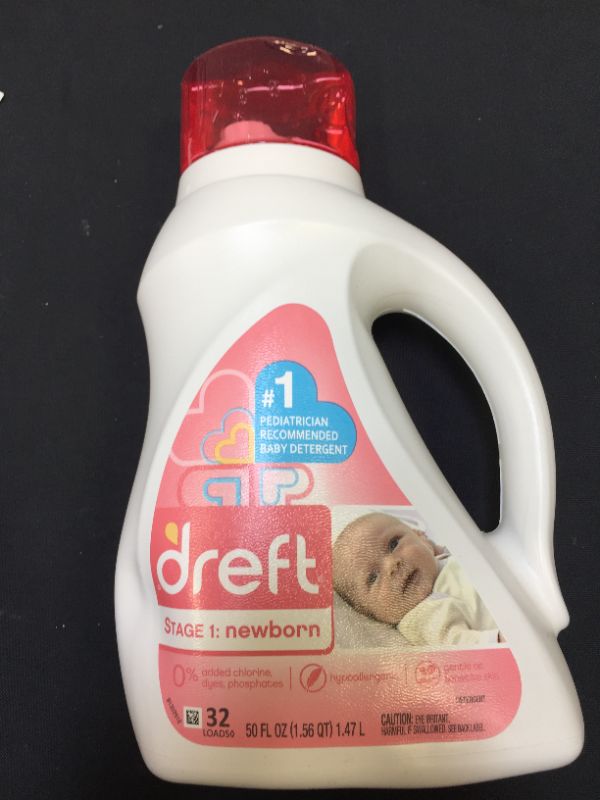 Photo 2 of Dreft Stage 1: Newborn Liquid Detergent (HEC): 50oz 32 Loads 