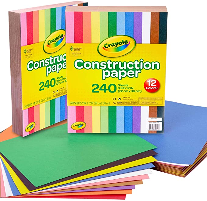 Photo 1 of Crayola Construction Paper, 240 Count, 2-Pack (total 480 count)
