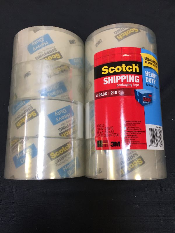 Photo 2 of Scotch Heavy Duty Shipping Packaging Tape, 1.88 Inches x 54.6 Yards, 8 Rolls (3850-8), 436YD (400 m)
