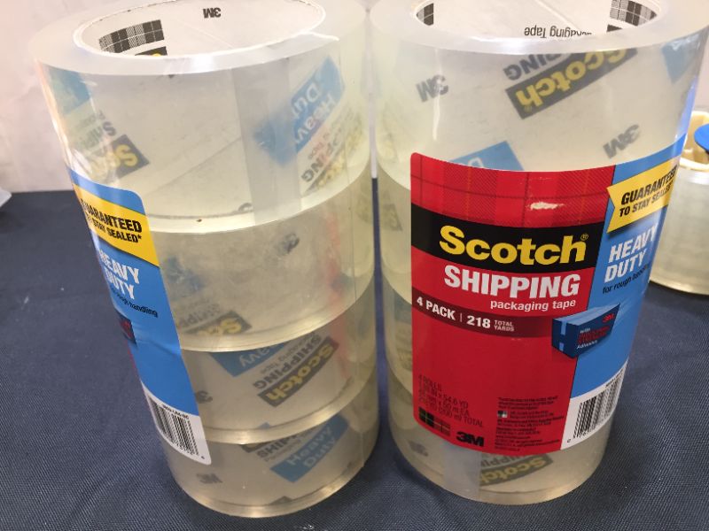 Photo 3 of Scotch Heavy Duty Shipping Packaging Tape, 1.88 Inches x 54.6 Yards, 8 Rolls (3850-8), 436YD (400 m)
