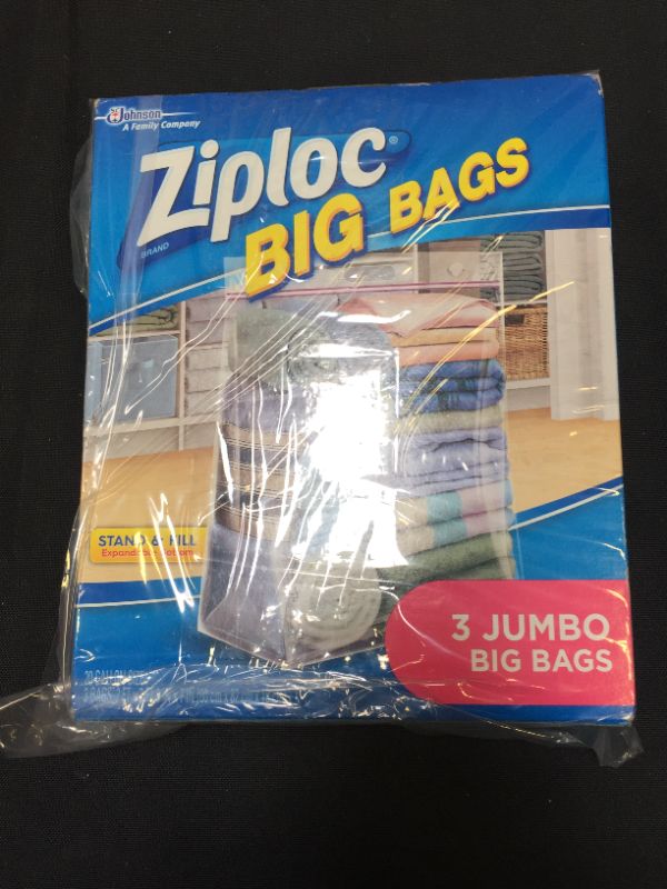 Photo 2 of Ziploc Big Bag Double Zipper Jumbo Big Bags, 3 Count
