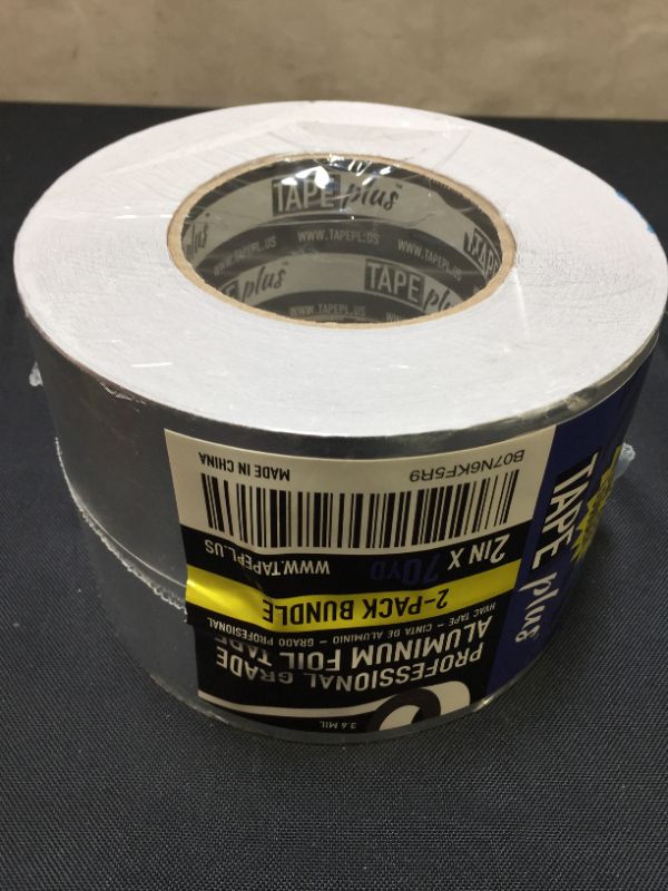 Photo 2 of 2 Pack -Professional Grade Aluminum Foil Tape - 2 Inch by 210 Feet (70 Yards) - Perfect for HVAC, Sealing & Patching Hot & Cold Air Ducts, Metal Repair, and Much More!
