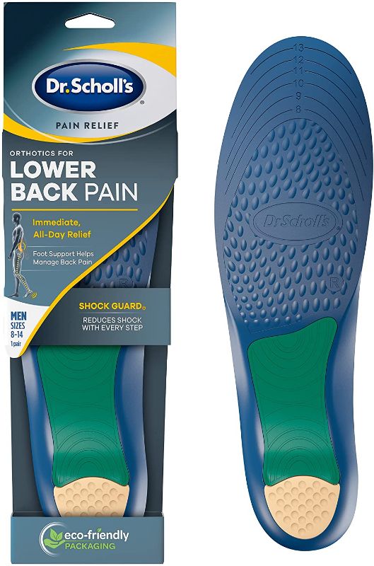 Photo 1 of Dr. Scholl's LOWER BACK Pain Relief Orthotics // Clinically Proven Immediate and All-Day Relief of Lower Back Pain (for Men's 8-14, also available for Women's 6-10)
