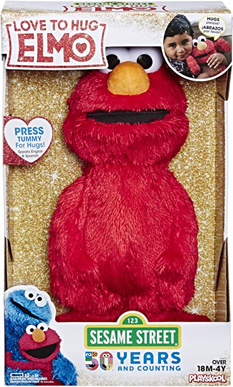 Photo 1 of Sesame Street Love to Hug Elmo Talking, Singing, Hugging 14" Plush Toy for Toddlers, Kids 18 Months & Up
