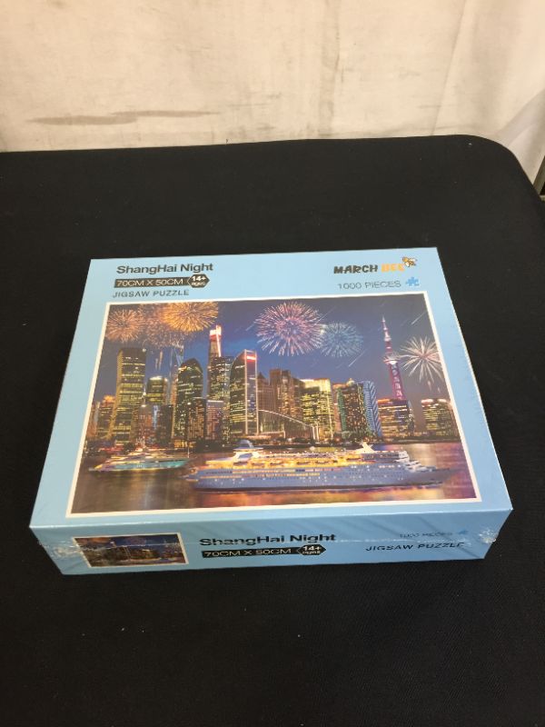 Photo 2 of Jigsaw Puzzles for Adults 1000 Pieces Puzzles for Adults Cityscape Educational Intellectual Home Decor Jigsaw Puzzle 27 x 20 Inch FACTORY SEALED