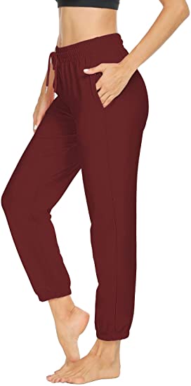Photo 1 of Sarin Mathews Womens Sweatpants Loose Workout Running Joggers Drawstring Comfy Lounge Pants with Pockets
 SIZE S 