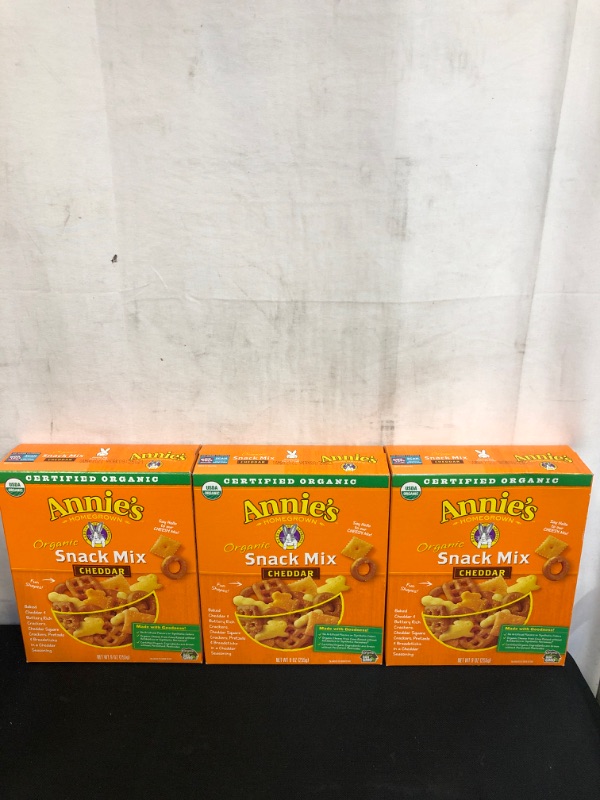 Photo 2 of 23510 Organic Bunnies Cheddar Snack Mix, EXP 05/04/22, 3 COUNT 