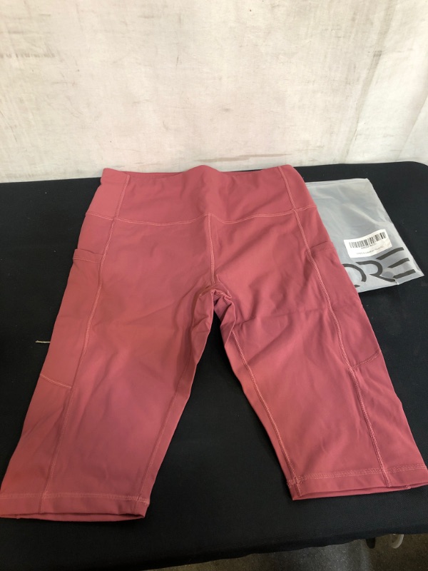 Photo 1 of WOMEN'S YOGA BIKER SHORTS, ROSE PINK, SIZE XL