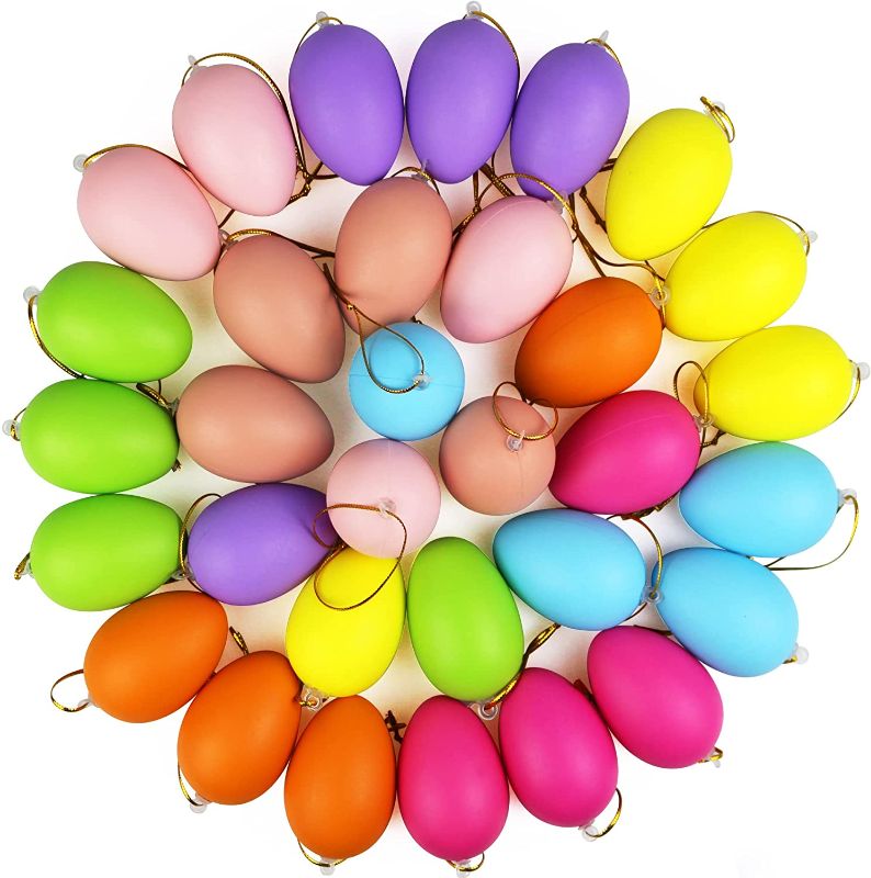 Photo 1 of 2PC LOT, 32 Pcs Easter Eggs Hanging Ornaments- Easter Decorations- Colorful Plastic Eggs Baubles Ornaments for Easter Tree- Spring Party Farmhouse Home Office Decor Supplies- Easter ?Decorative Basket Filler, 
YXGOOD 2 PCS Winter Snow Mold Ideal SNO Toys 