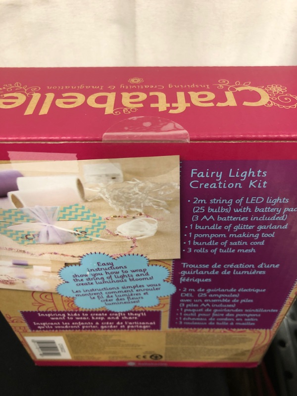 Photo 1 of Craftabelle – Fairy Lights Creation Kit – DIY Twinkle Lights for Bedroom – 7pc String Light Set with Accessories – DIY Arts & Crafts for Kids Aged 8 Years +
