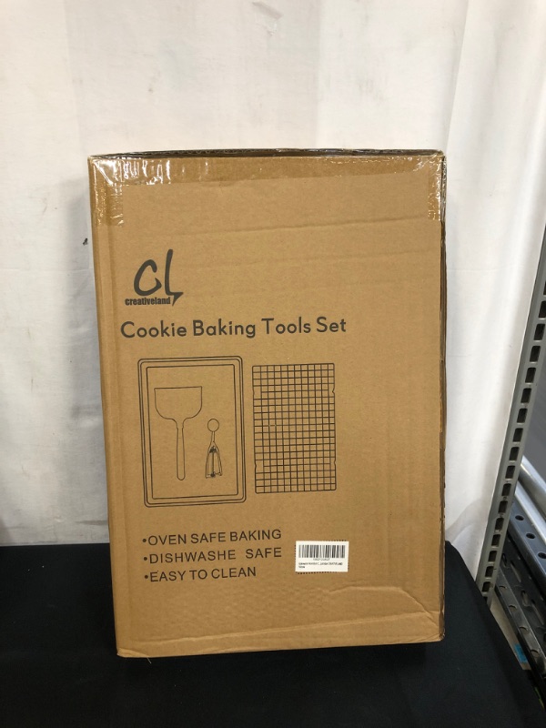 Photo 2 of Cookie Sheets For Baking Non-stick Set, Baking Sheet Set, Non-stick Jelly Roll Pan With Rack, Cookie Scoop And Non-stick Spatula
