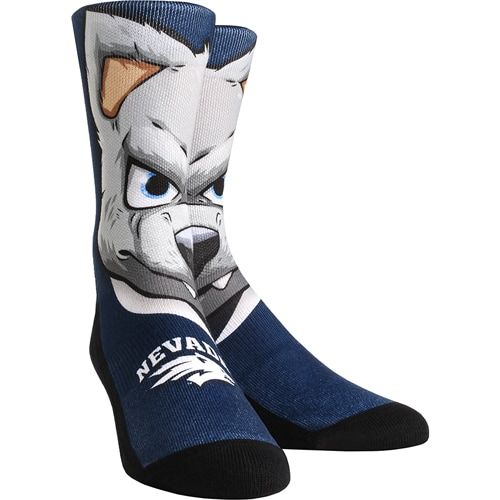 Photo 1 of Nevada Wolf Pack Rock Em Socks Mascot Crew Socks, SIZE L/XL
