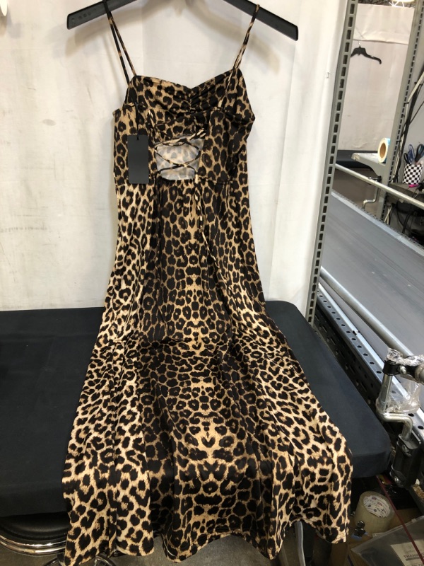 Photo 2 of WOMEN'S LONG LEOPARD DRESS, SIZE S 