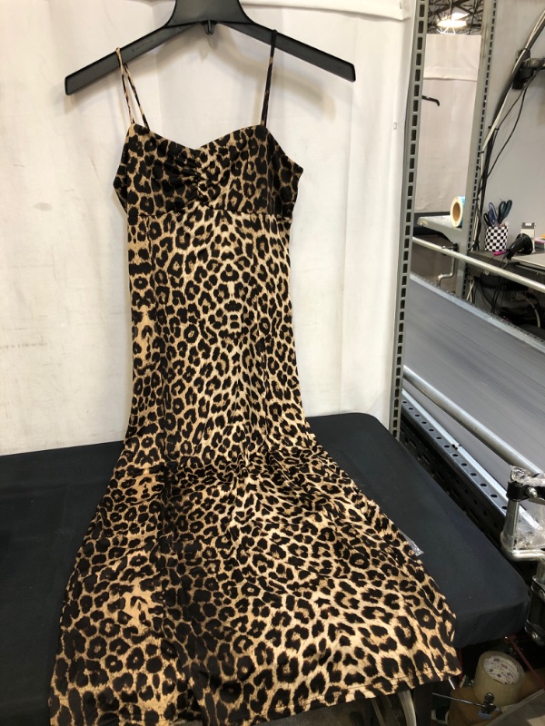 Photo 1 of WOMEN'S LONG LEOPARD DRESS, SIZE S 