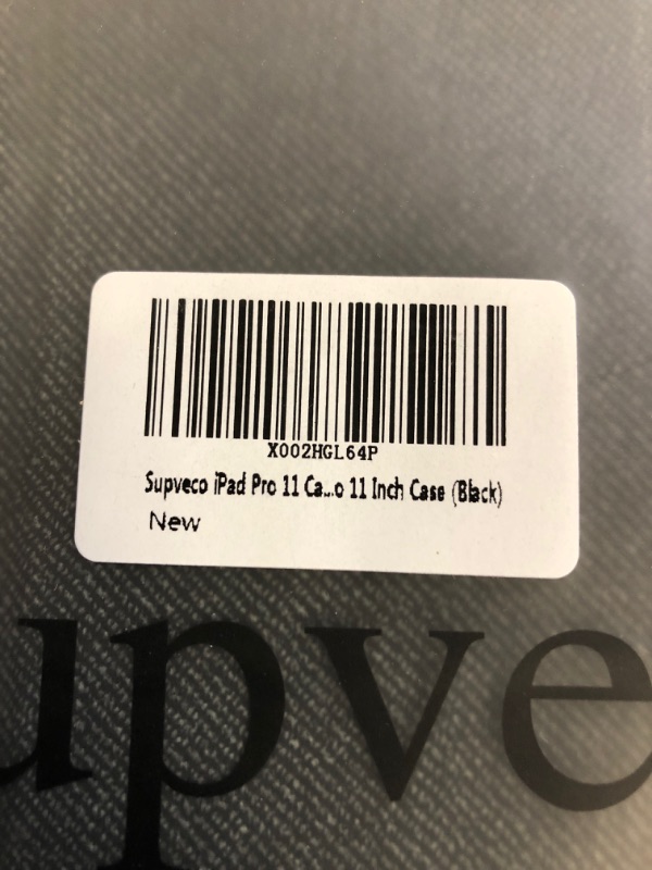 Photo 3 of Supveco iPad Pro 11 Inch Case 2020/2018, Denim Protective Stand Cover with Pencil Holder, Auto Wake/ Sleep Cover for iPad Pro 11'' 2nd/1st Generation, Black
