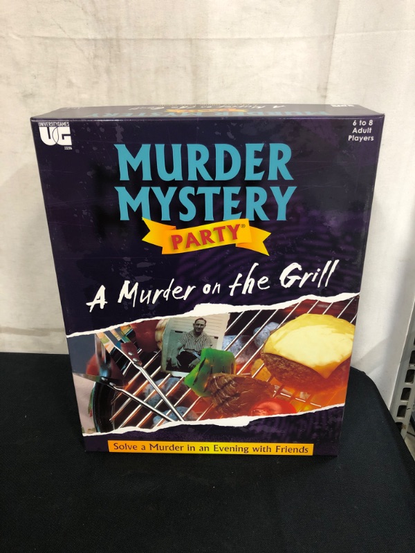 Photo 2 of University Games MURDERMYSTGM Murder Mystery Party Games - a Murder on the Grill
