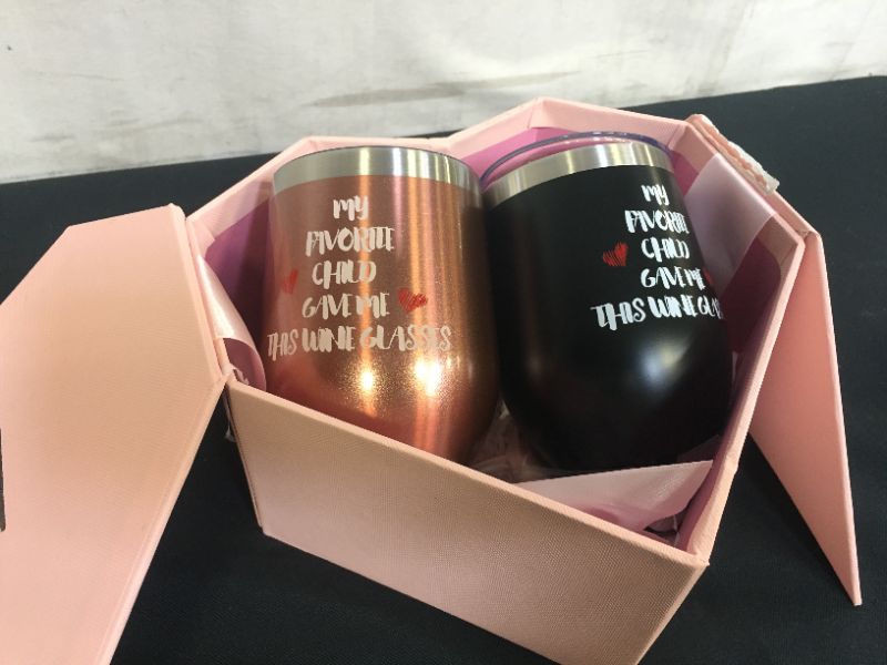 Photo 2 of  My Favorite Child Stainless Steel Travel Tumbler 2 pack 